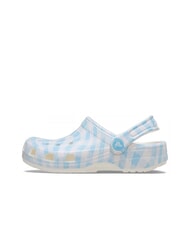 CROCS CLASSIC GINGHAM Ciabatte sabot da donna con stampa white/blue - Scarpe Donna - 2