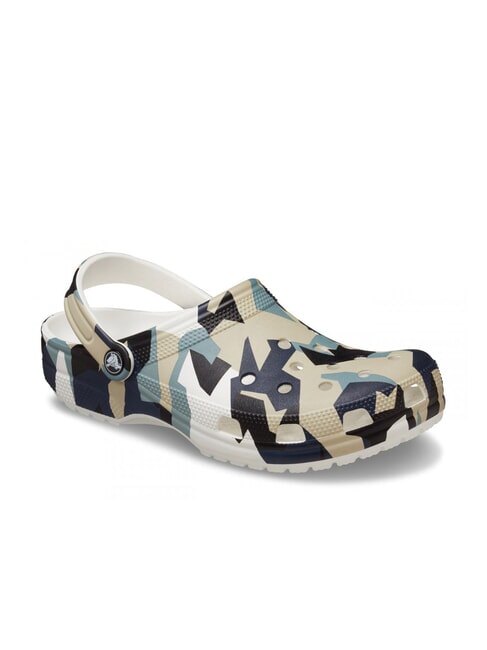 GEO CAMO Ciabatte sabot unisex con stampa white/multi - Scarpe Unisex