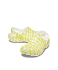 CROCS CLASSIC GINGHAM Ciabatte sabot da donna con stampa daylily - Scarpe Donna - 6