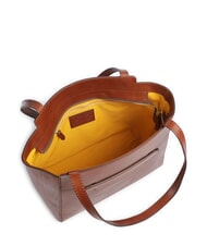 THE BRIDGE LUCREZIA Borsa shopping a spalla in pelle MARRONE - Borse Donna - 3