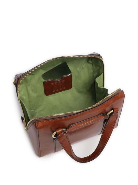 LAURA Borsa bauletto in pelle con tracolla MARRONE - Borse Donna