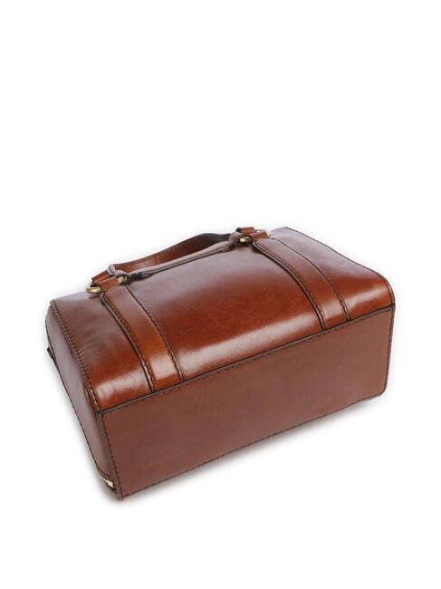 LAURA Borsa bauletto in pelle con tracolla MARRONE - Borse Donna