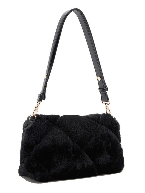 LAPUFFY Borsa peluche manico catena NERO - Borse Donna
