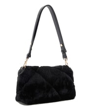 LIUJO LAPUFFY Borsa peluche manico catena NERO - Borse Donna - 2