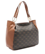 LIUJO CIRRY Borsa tote grande con nappina ginger bread - Borse Donna - 2