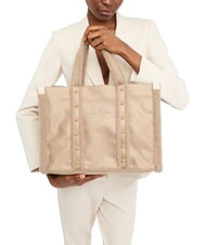 LIUJO ANIMALIER Shopping bag grande naturale - Borse Donna - 5