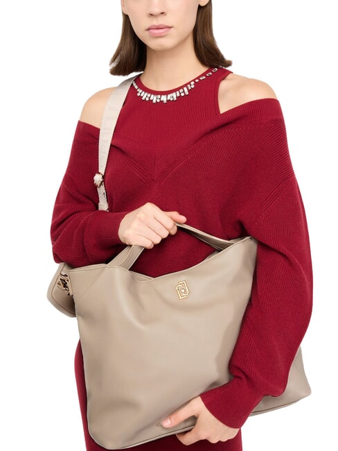 ACHALA Tote bag media con pouch NEUTRO - Borse Donna