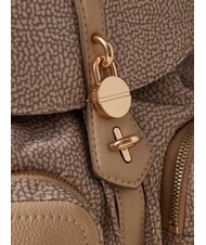 BORBONESE POCHE Zaino con tasche sabbia - Borse Donna - 4
