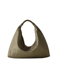 BORBONESE PLIE Borsa hobo media olive - Borse Donna - 4