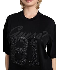 GUESS BELT WRAPPED T-shirt a maniche corte vestibilit&agrave; oversize jetbla - T-shirt e Top Donna - 3