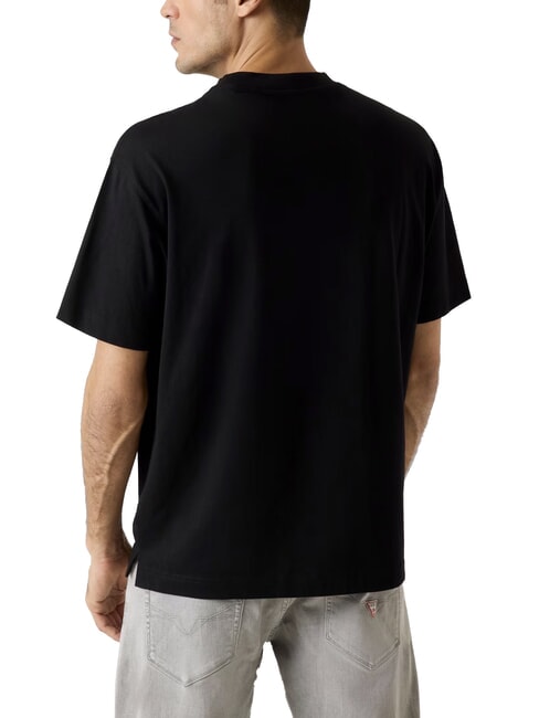 DIAMANTE LOGO T-shirt oversize a manica corta jetbla - T-shirt Uomo