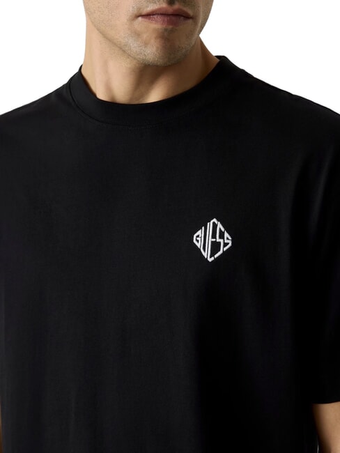 DIAMANTE LOGO T-shirt oversize a manica corta jetbla - T-shirt Uomo