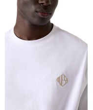 GUESS DIAMANTE LOGO T-shirt oversize a manica corta purwhite - T-shirt Uomo - 3