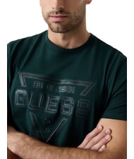 GUESS PAINTED TRIANGLE T-shirt a manica corta regular fit dark jade - T-shirt Uomo - 3