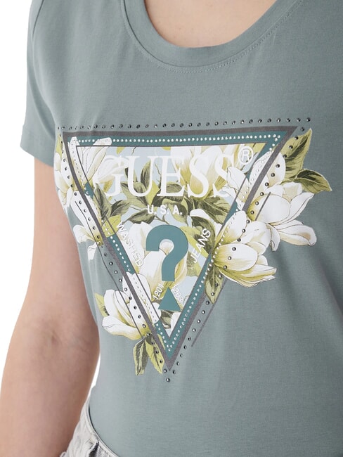 CAMELIA TRIANGLE T-shirt a maniche corte con stampa e applicazioni heavy metal grey - T-shirt e Top Donna