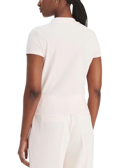 MOCK NECK ALL OVER 4G T-shirt slim fit con strass delicate pink - T-shirt e Top Donna