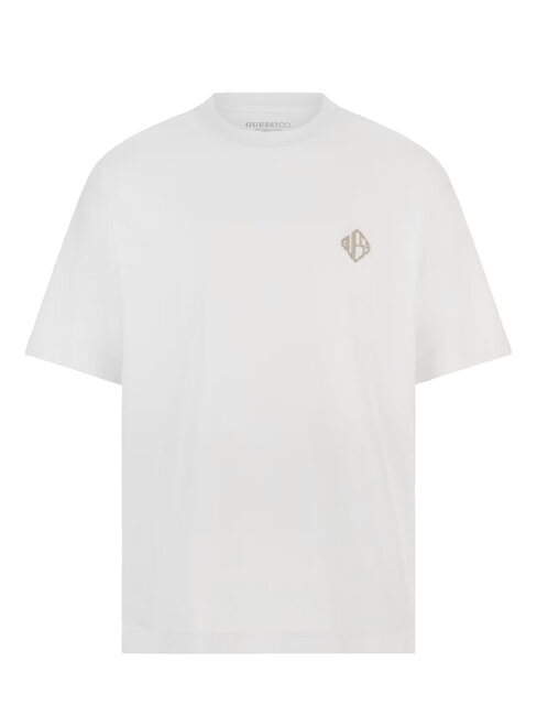DIAMANTE LOGO T-shirt oversize a manica corta purwhite - T-shirt Uomo
