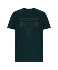 GUESS PAINTED TRIANGLE T-shirt a manica corta regular fit dark jade - T-shirt Uomo - 4