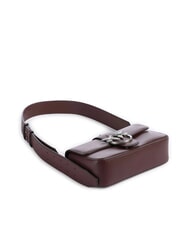 PINKO LOVE ONE SLOUCHY Borsa mini tracolla in pelle burgundy wine-old silver - Borse Donna - 5