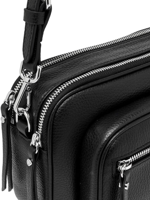 CARRE Borsa in pelle a spalla con tracolla Nero - Borse Donna