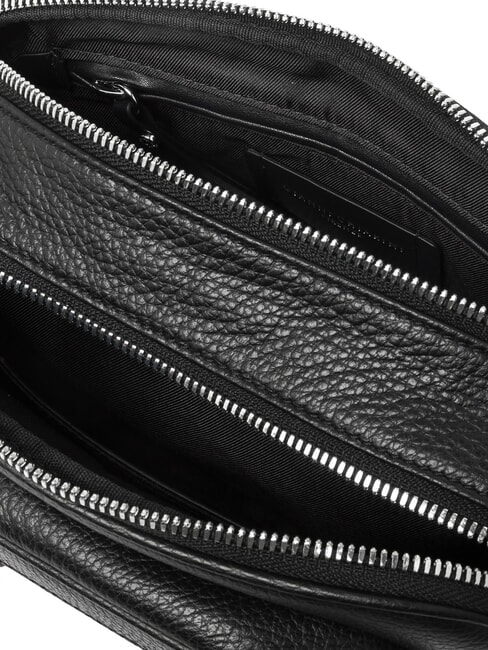 CARRE Borsa in pelle a spalla con tracolla Nero - Borse Donna