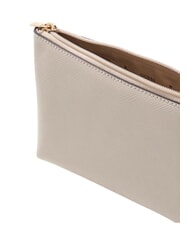 GUESS LAUREL 2 Pochette saffiano con polsierina Taupe - Borse Donna - 3