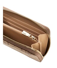 GUESS LAUREL 2 Portafoglio medio zip stampa logo 4G latte logo/brown - Portafogli Donna - 2