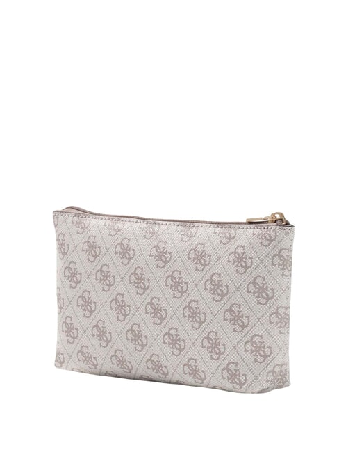 LAUREL 2 Pochette con polsierina dark taupe logo - Borse Donna