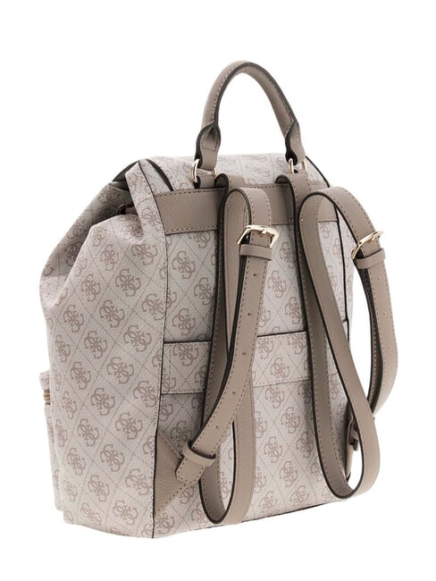 MANHATTAN 2 Zaino con 2 tasche dark taupe logo - Borse Donna