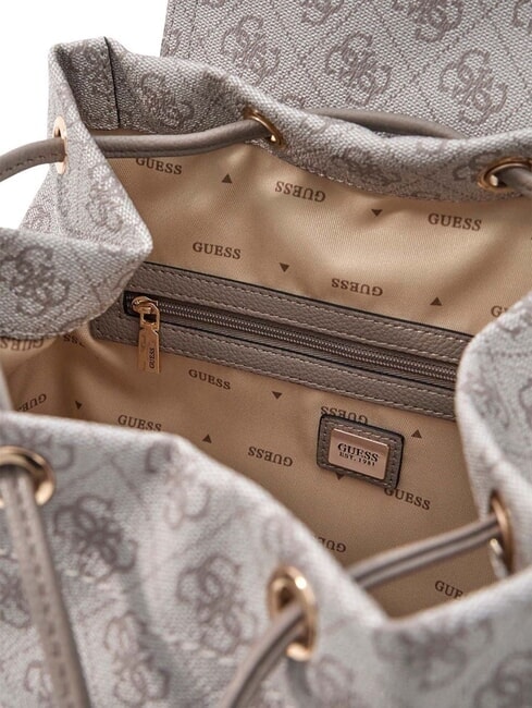 MANHATTAN 2 Zaino con 2 tasche dark taupe logo - Borse Donna