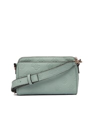 GUESS CRESIDIA 2 Borsa a tracolla peony logo impresso light sage logo - Borse Donna - 2