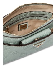 GUESS CRESIDIA 2 Borsa a tracolla peony logo impresso light sage logo - Borse Donna - 5