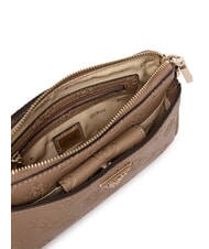 GUESS CRESIDIA 2 Borsa a tracolla peony logo impresso dark taupe logo - Borse Donna - 5