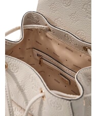 GUESS CRESIDIA II Zaino con tasca off white logo - Borse Donna - 3