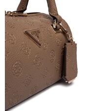 GUESS CRESIDIA 2 Borsa a bauletto con tracolla dark taupe logo - Borse Donna - 3