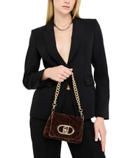 LIUJO LAPUFFY Mini Bag a spalla / a tracolla moro light - Borse Donna - 4