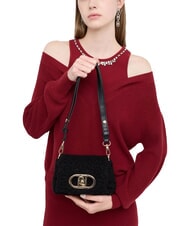 LIUJO LAPUFFY Micro Bag a spalla, con tracolla NERO - Borse Donna - 4