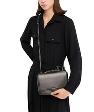 LIUJO CALIWEN Borsa convertible tracolla catena antracite met. - Borse Donna - 5