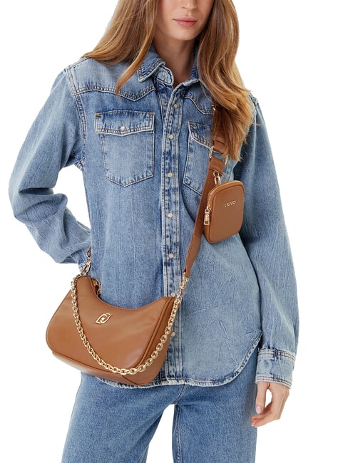 ACHALA Borsa piccola con catena e pouch suede - Borse Donna