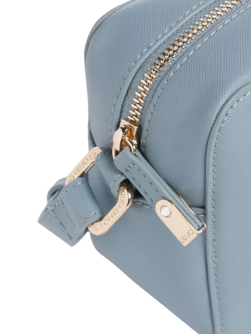 HALONA Borsa camera case logo in rilievo light denim - Borse Donna