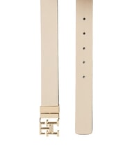 TOMMY HILFIGER TH LOGO Cintura reversibile in pelle desert khaki melange - Cinture - 3
