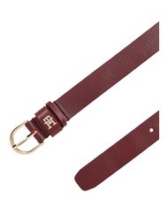 TOMMY HILFIGER ESSENTIAL EFFORTLESS Cintura in pelle Made in Italy oxblood - Cinture - 3