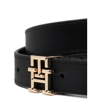 TOMMY HILFIGER TH LOGO Cintura da donna in pelle black - Cinture - 3