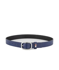 TOMMY HILFIGER TOMMY JEANS OVAL  Cintura accorciabile in pelle yale navy - Cinture - 3
