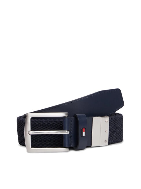 REVERSIBLE Cintura double face in tessuto space blue - Cinture