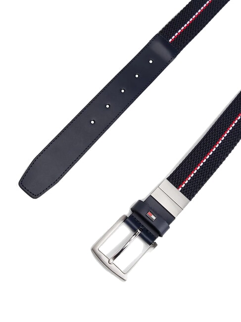 REVERSIBLE Cintura double face in tessuto space blue - Cinture