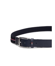 TOMMY HILFIGER REVERSIBLE Cintura double face in tessuto space blue - Cinture - 4