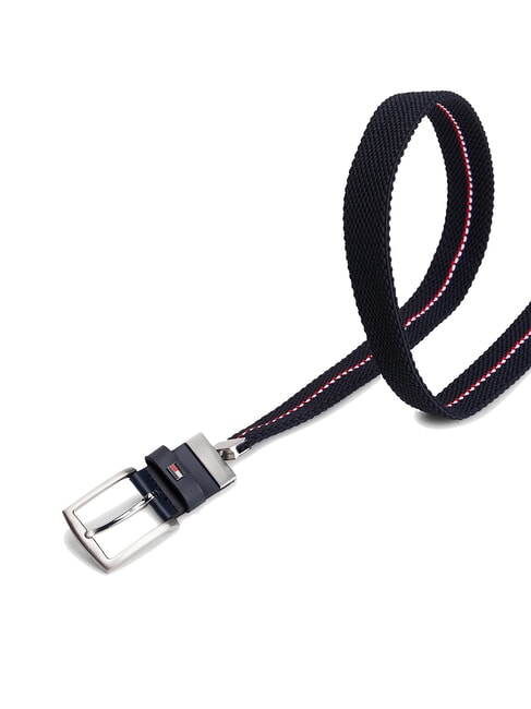 REVERSIBLE Cintura double face in tessuto space blue - Cinture