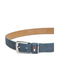 TOMMY HILFIGER TH HERITAGE Cintura in pelle stampa denim desert sky multi - Cinture - 3