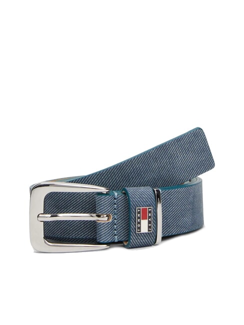 TH HERITAGE Cintura in pelle stampa denim desert sky multi - Cinture